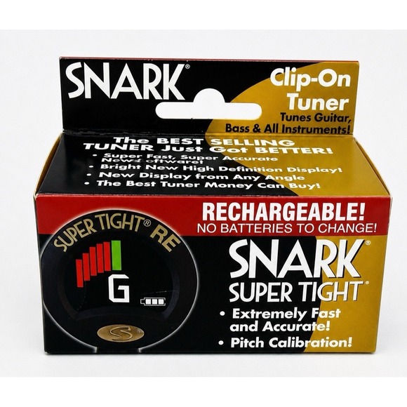 SNARK Other - Snark ST-8 Super Tight RE Rechargeable Clip-On Tuner for All Instruments, Black